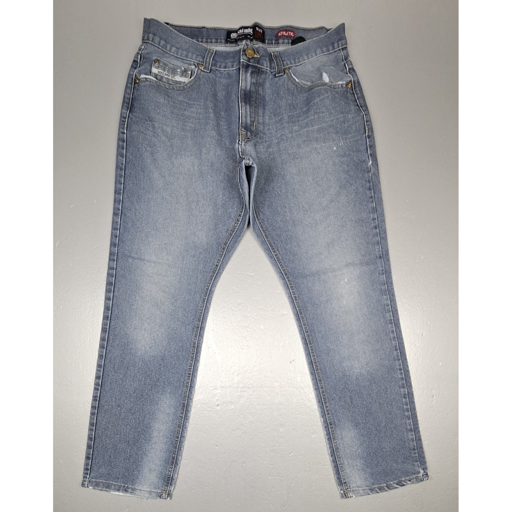Ecko Unltd Jeans Men 36x30. Blue Y2k Relaxed Athletic Fit Pants Rhino Pocket